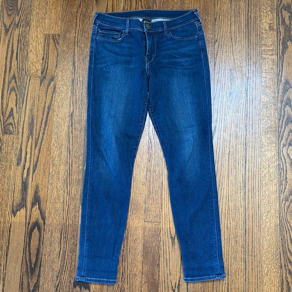 B31 True Religion Women 30 distressed Indigo Skinny Jeans